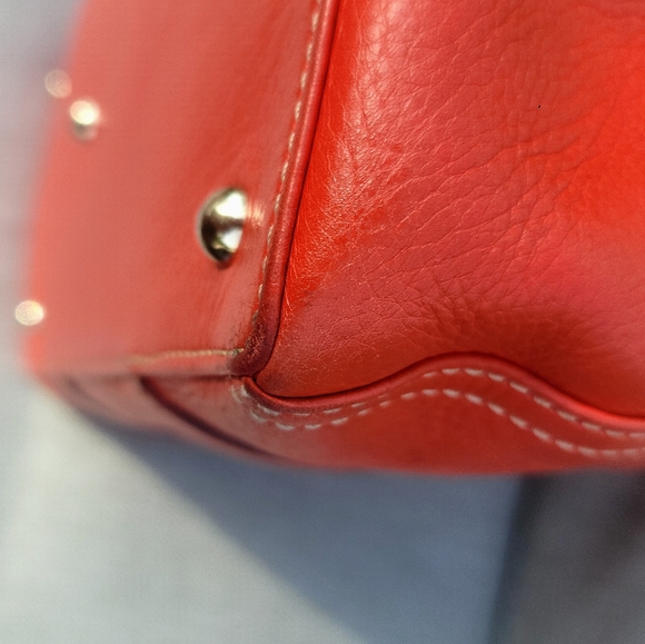 Dooney & Bourke coral satchel VGUC - Picture 6 of 11